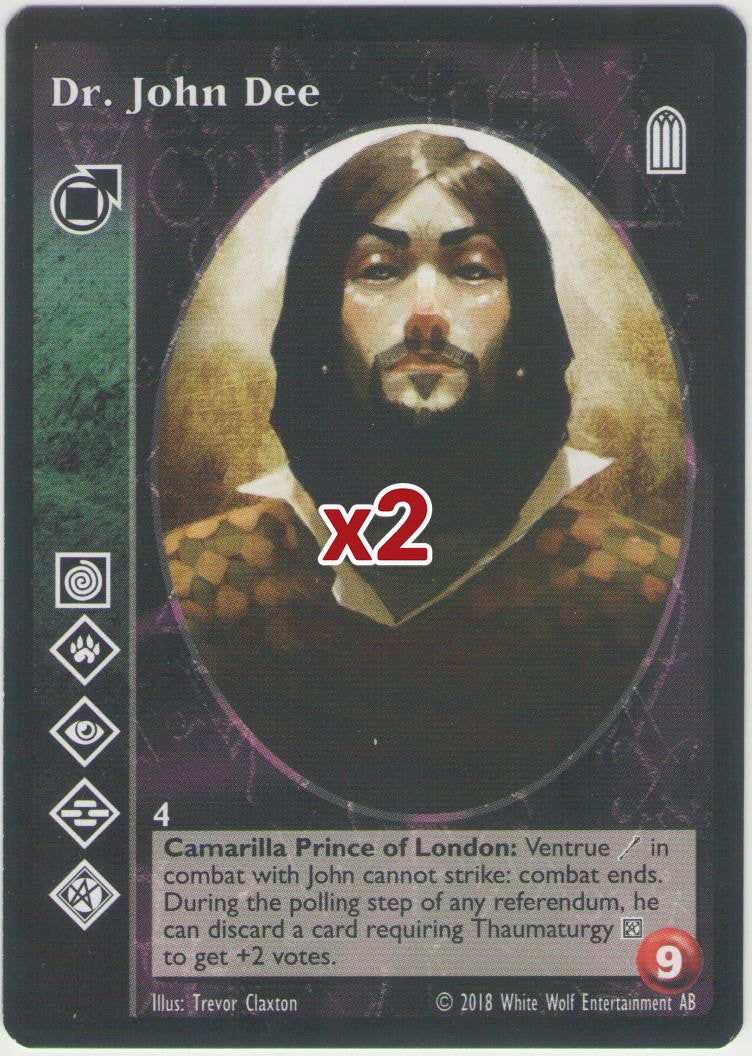 Dr. John Dee [KoT Reprint 2 set] - VTES CCG