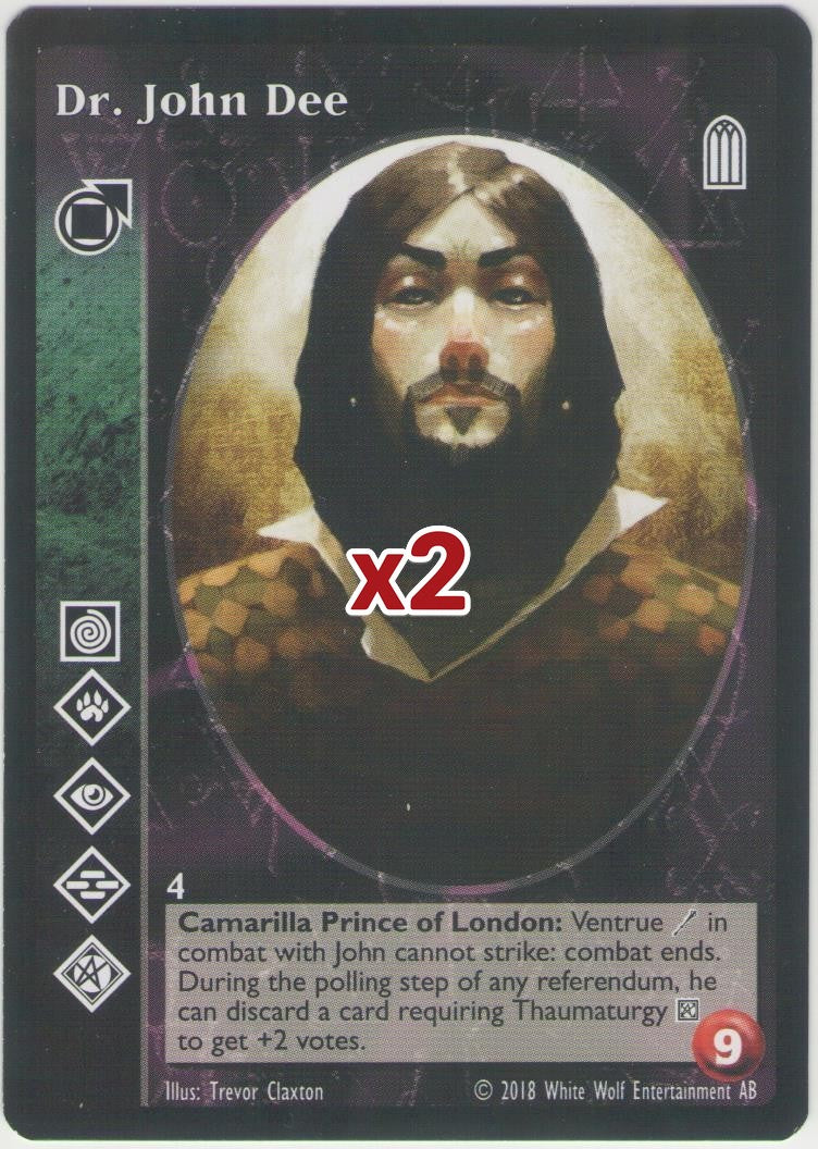 Dr. John Dee [KoT Reprint 2 set] - VTES CCG