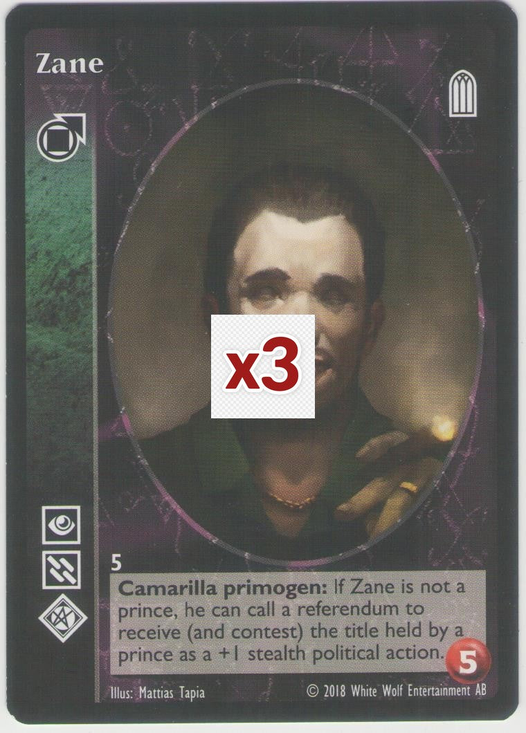 Zane [KoT Reprint 2 set] - VTES CCG
