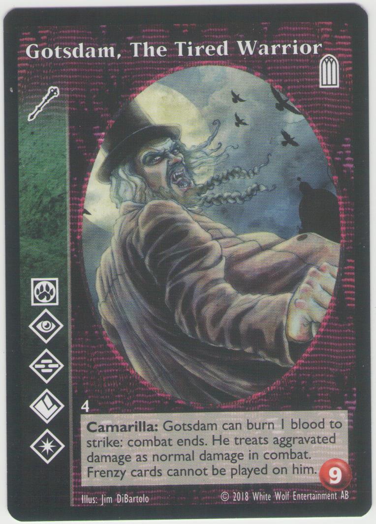 Gotsdam, The Tired Warrior [KoT Reprint 2 set] - VTES CCG