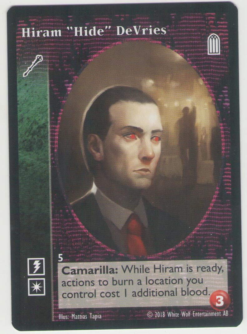 Hiram "Hide" DeVries [KoT Reprint 2 set] - VTES CCG