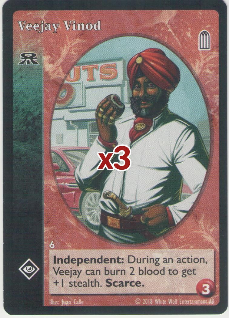 Veejay Vinod [HttB Reprint 1 set] - VTES CCG