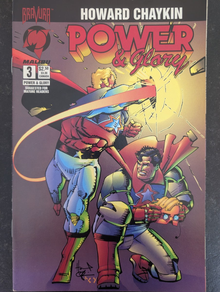 COMIC VO EN Power & Glory #3 (1994) - Malibu Comics - Occasion non gradé - Power & Glory - Anglais (EN) - OCCASION