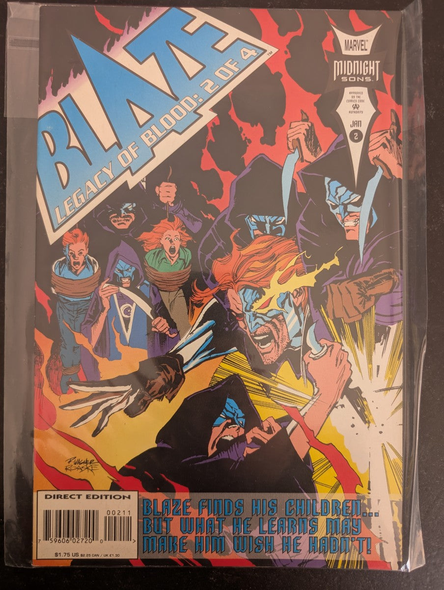 COMIC VO EN Blaze: Legacy of Blood #2 (1994) - Marvel Comics - Occasion non gradé - Anglais (EN) - OCCASION