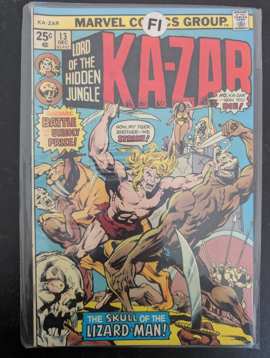 COMIC VO EN Ka-Zar #13 (1975) - Marvel Comics - Occasion non gradé - Anglais (EN) - OCCASION