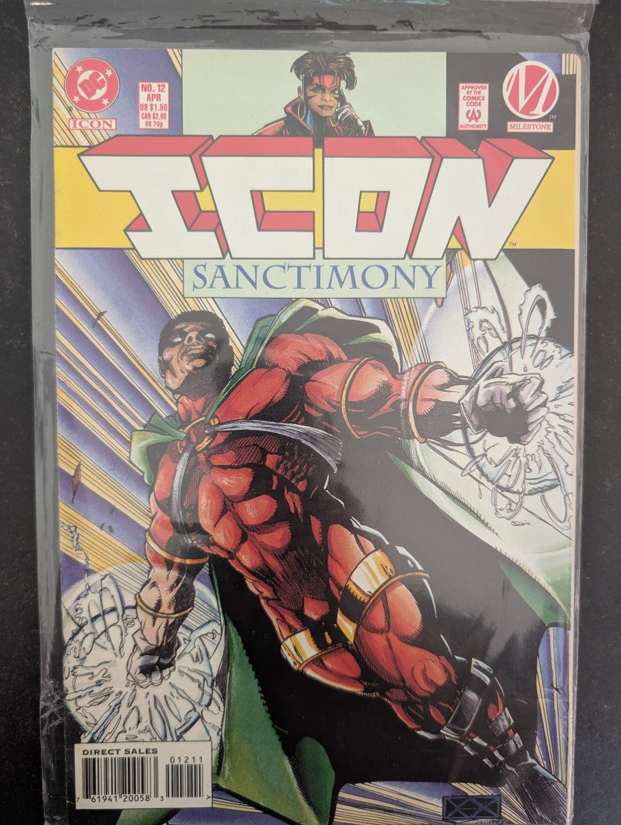 COMIC VO EN Icon #12 (1994) - DC Comics / Milestone - Occasion non gradé - Anglais (EN) - OCCASION