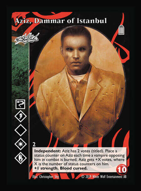 Aziz, Dammar of Istanbul [Legacy I set] - VTES CCG