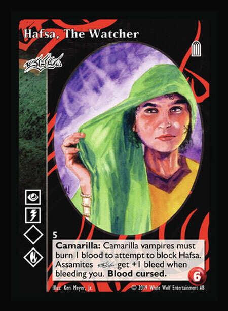 Hafsa, The Watcher [Legacy I set] - VTES CCG