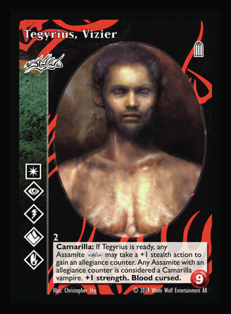 Tegyrius, Vizier [Legacy I set] - VTES CCG