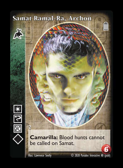 Samat Ramal-Ra, Archon [Legacy II set] - VTES CCG