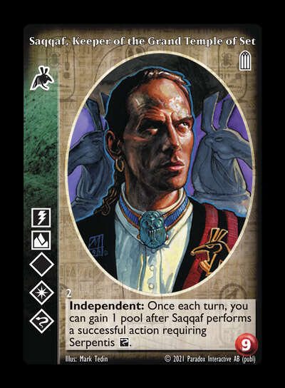 Saqqaf, Keeper of the Grand Temple of Set [Legacy II set] - VTES CCG
