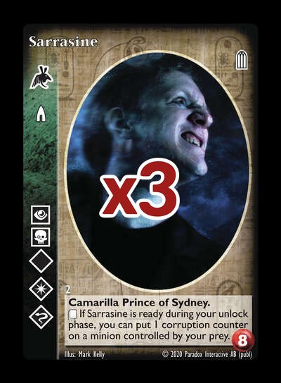 Sarrasine [Legacy II set] - VTES CCG