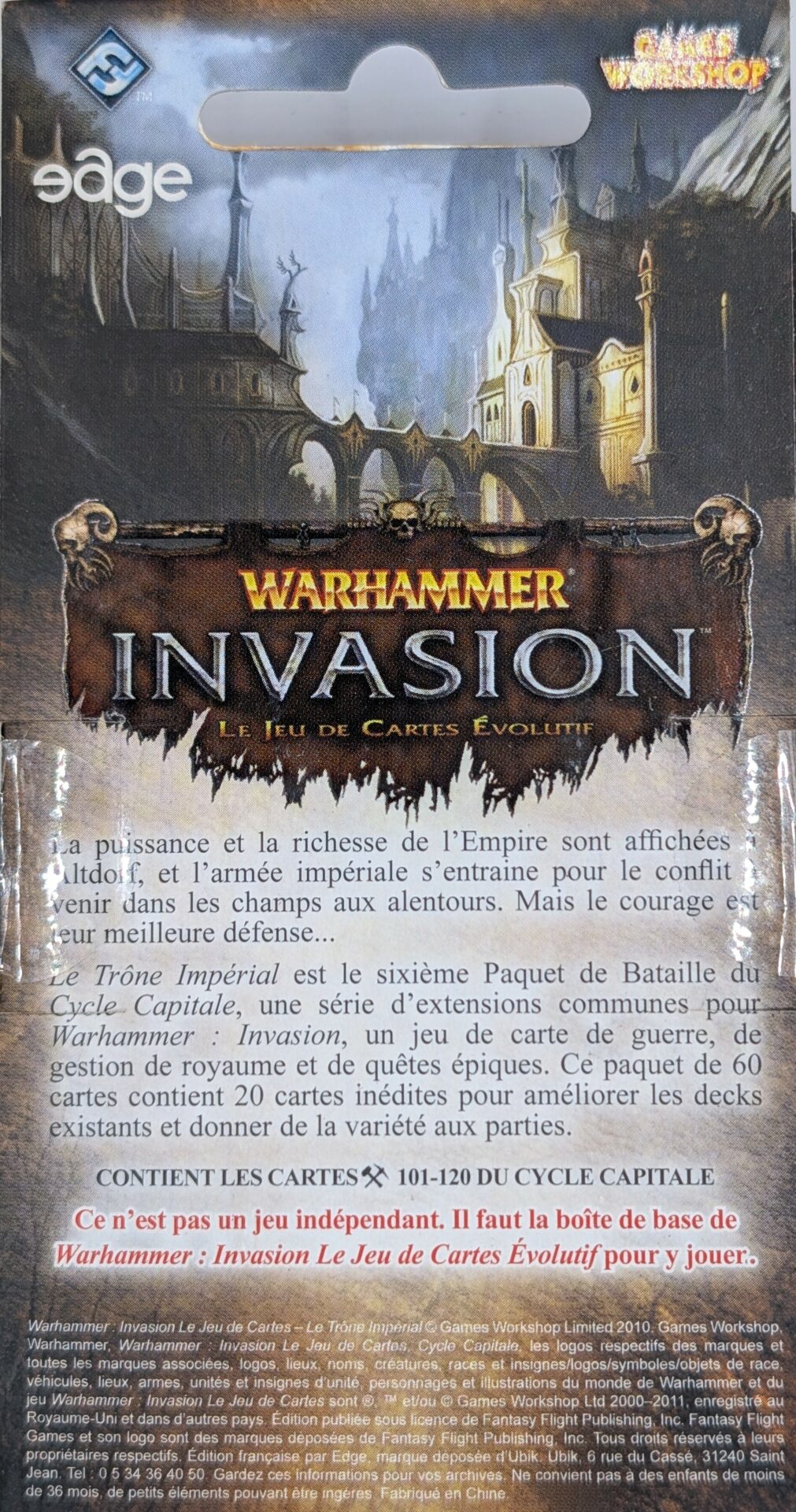 Le Trône Impérial [Warhammer Invasion]