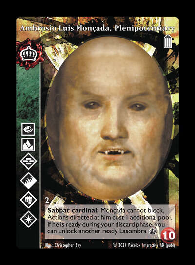 Ambrosio Luis Monçada, Plenipotentiary [Legacy II set] - VTES CCG