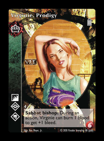 Virginie, Prodigy [Legacy II set] - VTES CCG