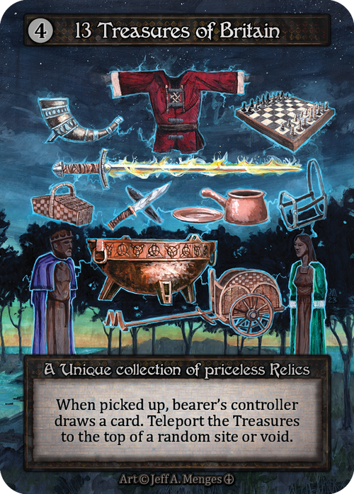 13 Treasures of Britain - Arthurian Legends - Sorcery: Contested Realm TCG - Arthurian Legends - Anglais (EN) - OCCASION