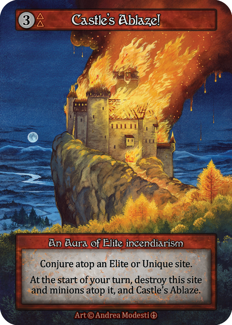 Castle's Ablaze! - Arthurian Legends - Sorcery: Contested Realm TCG - Arthurian Legends - Anglais (EN) - OCCASION