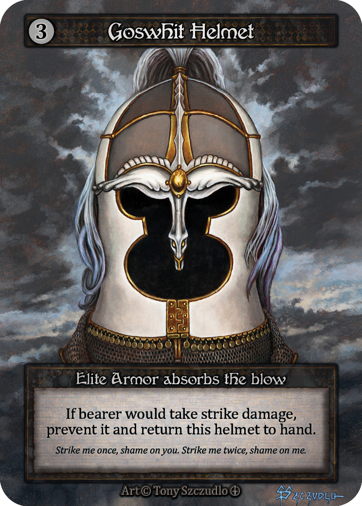 Goswhit Helmet - Arthurian Legends - Sorcery: Contested Realm TCG - Arthurian Legends - Anglais (EN) - OCCASION