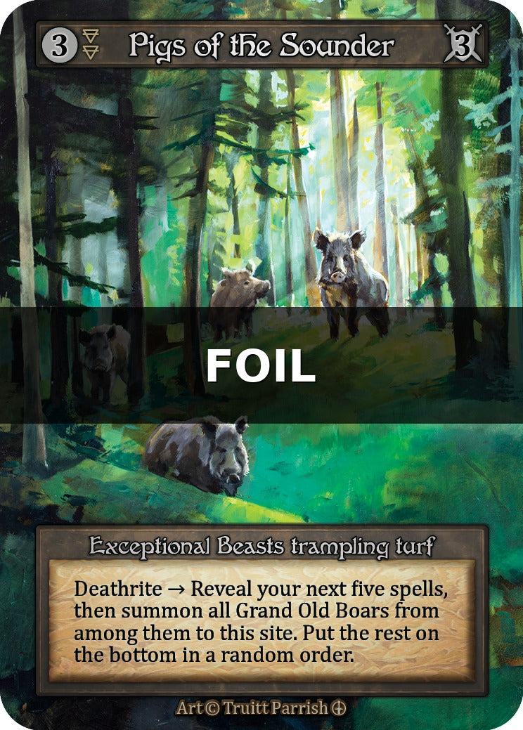 Pigs of the Sounder - Arthurian Legends - Sorcery: Contested Realm TCG - Arthurian Legends - Anglais (EN) - OCCASION