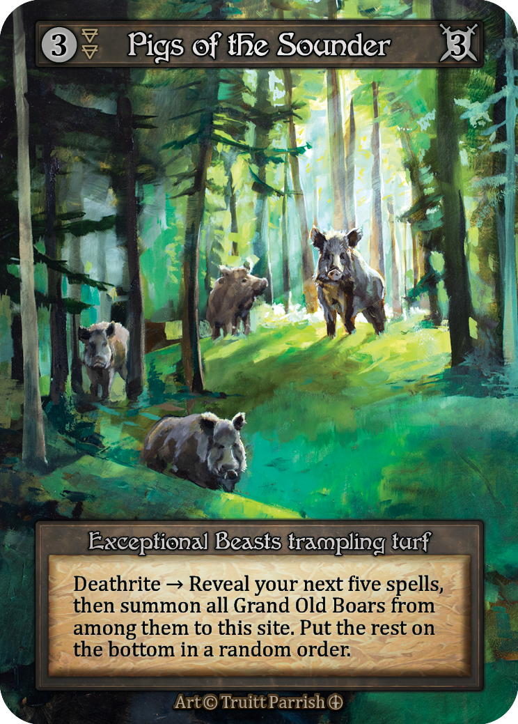 Pigs of the Sounder - Arthurian Legends - Sorcery: Contested Realm TCG - Arthurian Legends - Anglais (EN) - OCCASION