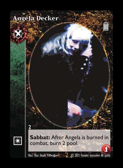 Angela Decker [Legacy IV set] - VTES CCG