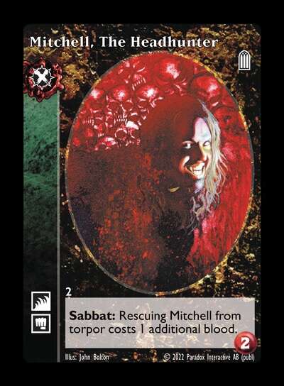 Mitchell, The Headhunter [Legacy IV set] - VTES CCG