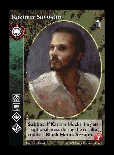 Kazimir Savostin [Legacy IV set] - VTES CCG