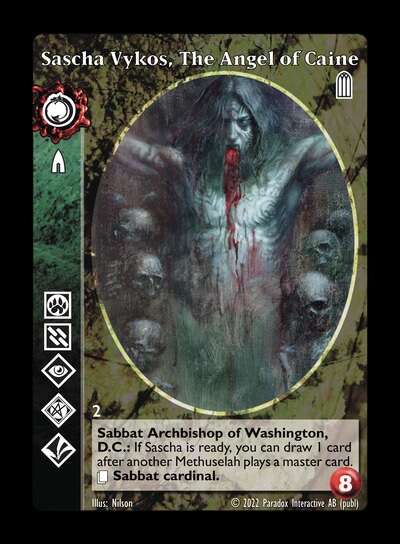 Sascha Vykos, The Angel of Caine [Legacy IV set] - VTES CCG