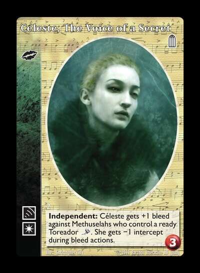 Céleste, The Voice of a Secret [Legacy V set] - VTES CCG