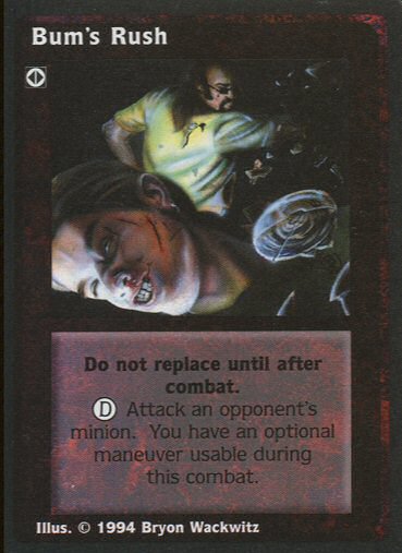 Bum's Rush [Jyhad set] - VTES CCG