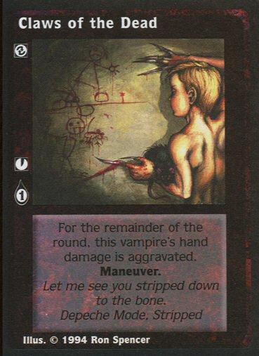 Claws of the Dead [Jyhad set] - VTES CCG
