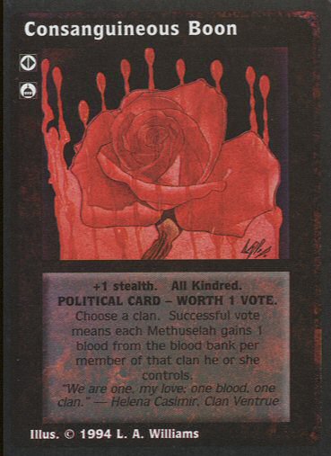 Consanguineous Boon [Jyhad set] - VTES CCG