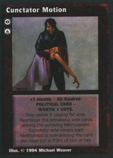 Cunctator Motion [Jyhad set] - VTES CCG