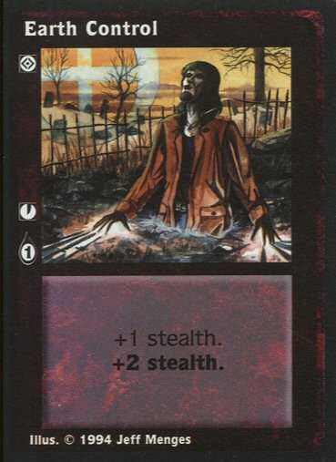 Earth Control [Jyhad set] - VTES CCG