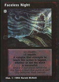 Faceless Night [Jyhad set] - VTES CCG