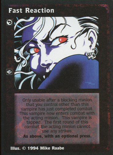 Fast Reaction [Jyhad set] - VTES CCG