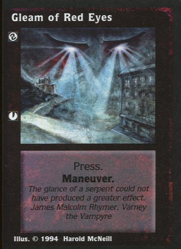 Gleam of Red Eyes [Jyhad set] - VTES CCG