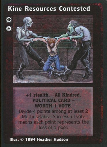 Kine Resources Contested [Jyhad set] - VTES CCG
