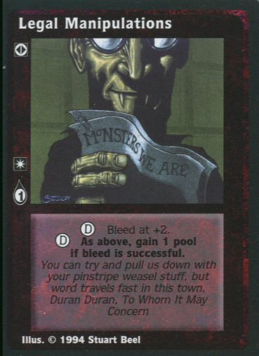 Legal Manipulations [Jyhad set] - VTES CCG