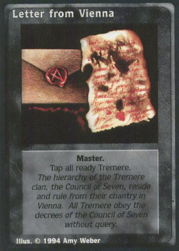 Letter from Vienna [Jyhad set] - VTES CCG