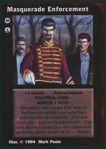 Masquerade Enforcement [Jyhad set] - VTES CCG