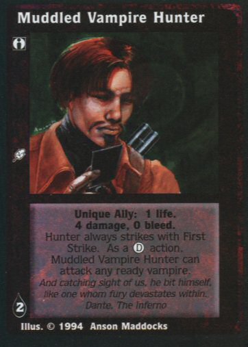 Muddled Vampire Hunter [Jyhad set] - VTES CCG