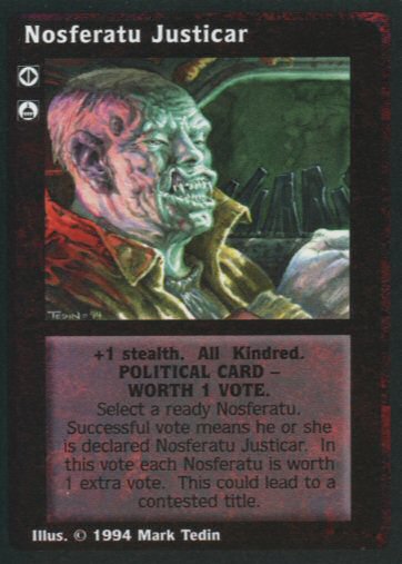 Nosferatu Justicar [Jyhad set] - VTES CCG