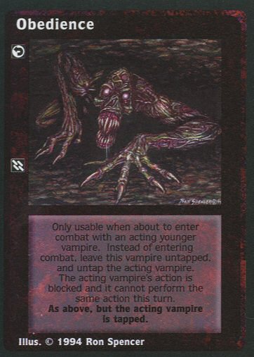 Obedience [Jyhad set] - VTES CCG