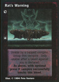 Rat's Warning [Jyhad set] - VTES CCG