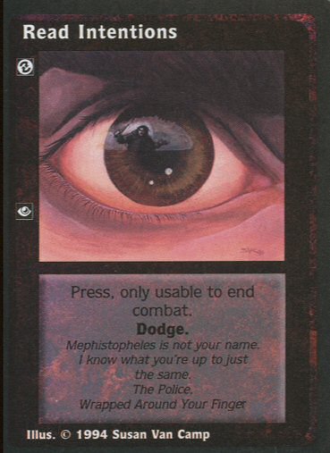 Read Intentions [Jyhad set] - VTES CCG