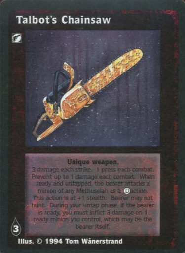 Talbot's Chainsaw [Jyhad set] - VTES CCG