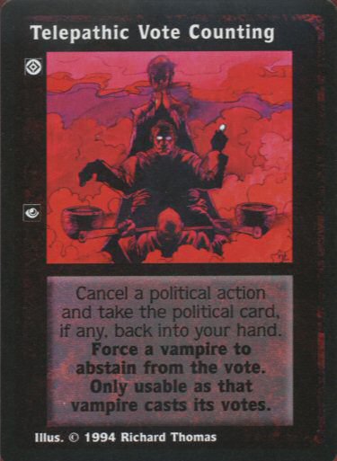 Telepathic Vote Counting [Jyhad set] - VTES CCG