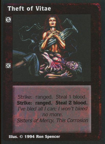 Theft of Vitae [Jyhad set] - VTES CCG