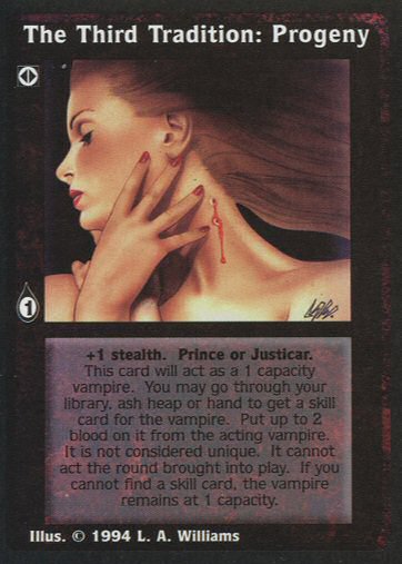 Third Tradition: Progeny [Jyhad set] - VTES CCG